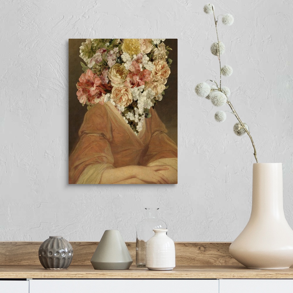 A farmhouse room featuring Portrait In Bloom II