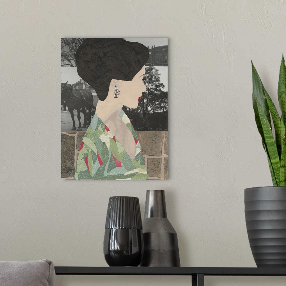 A modern room featuring Portrait Of Style II