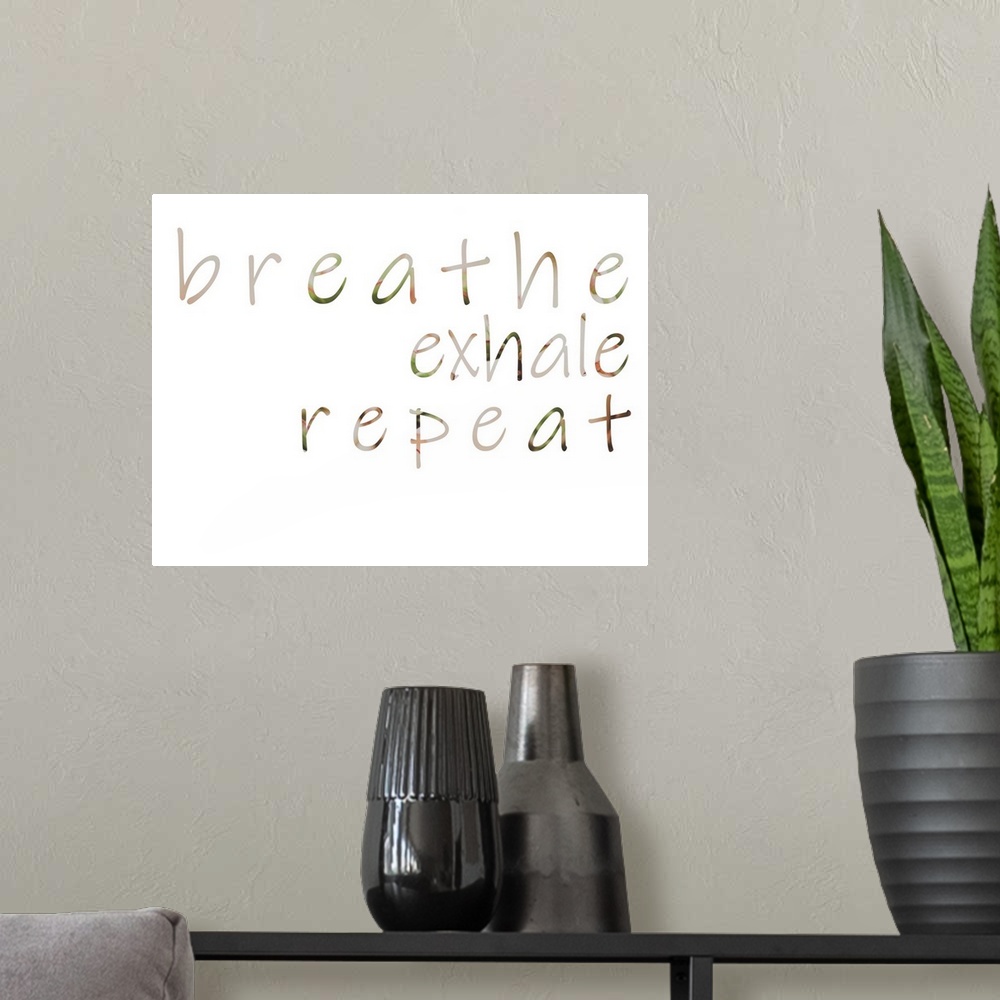 A modern room featuring Positive Mantra III