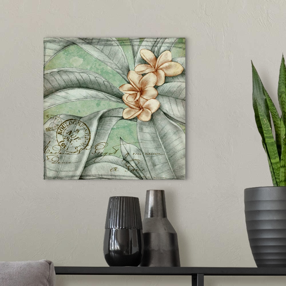 A modern room featuring Postmark Tropicals I