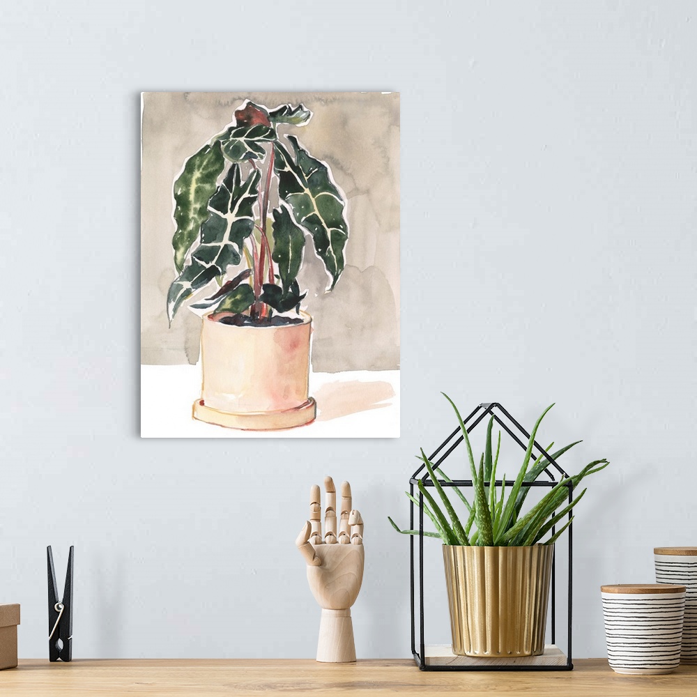 A bohemian room featuring Potted Houseplant I