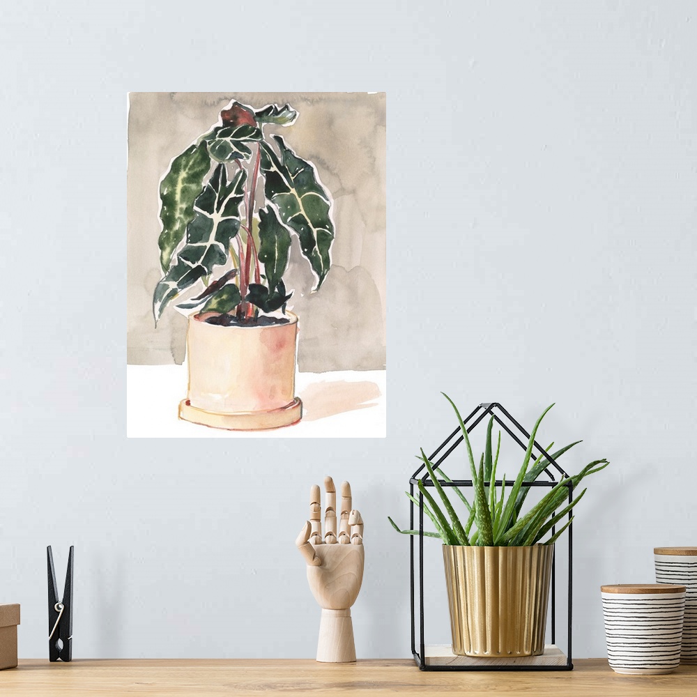 A bohemian room featuring Potted Houseplant I