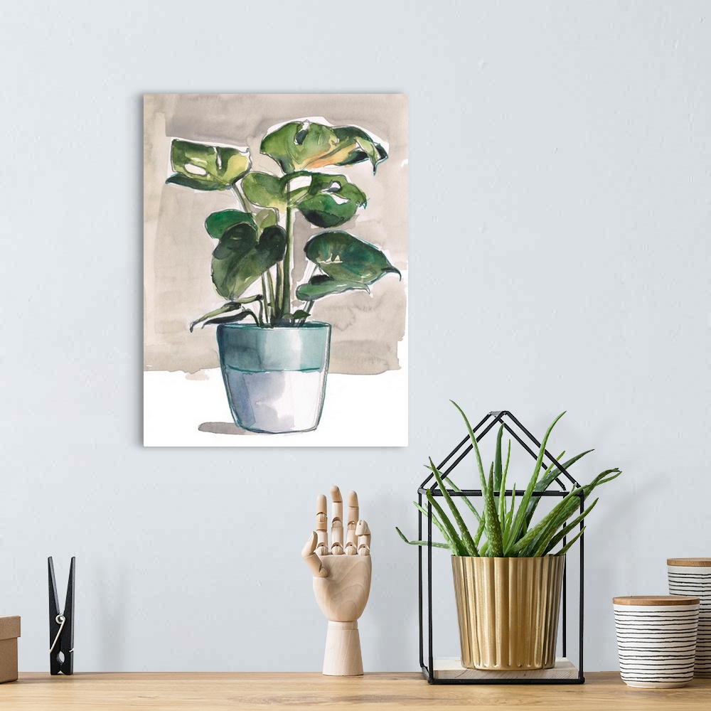 A bohemian room featuring Potted Houseplant II