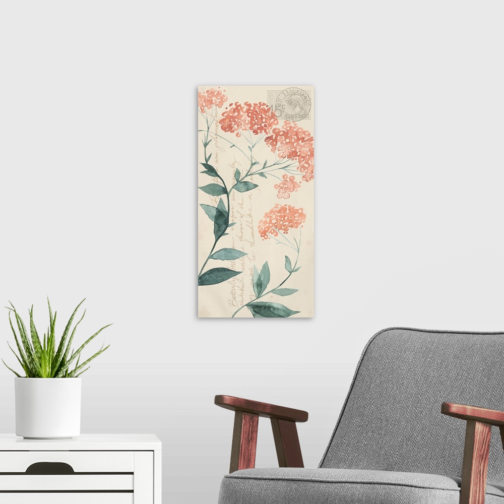 A modern room featuring Pressed Flowers Collection B