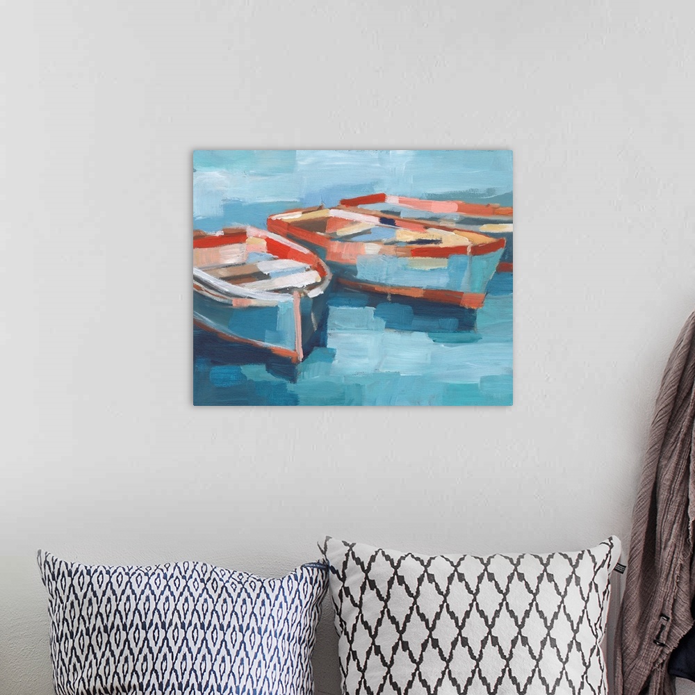 A bohemian room featuring Primary Boats II