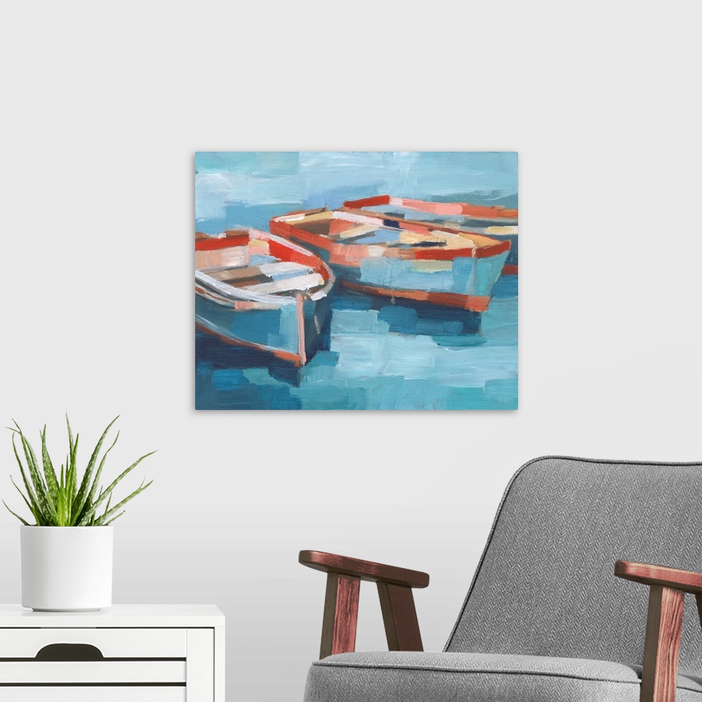 A modern room featuring Primary Boats II