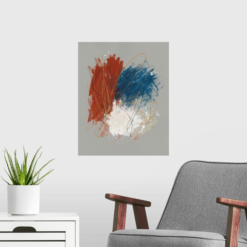 A modern room featuring Primary Color Study II