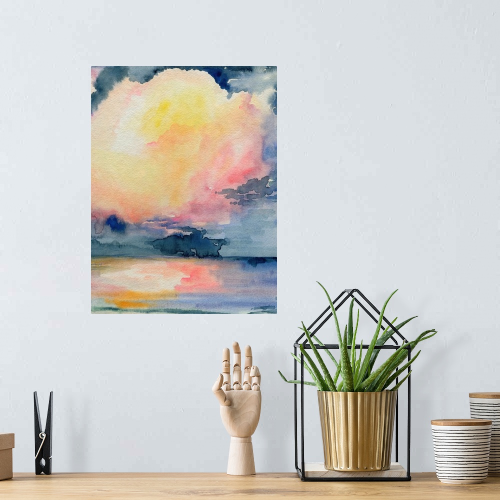 A bohemian room featuring Prism Seascape I