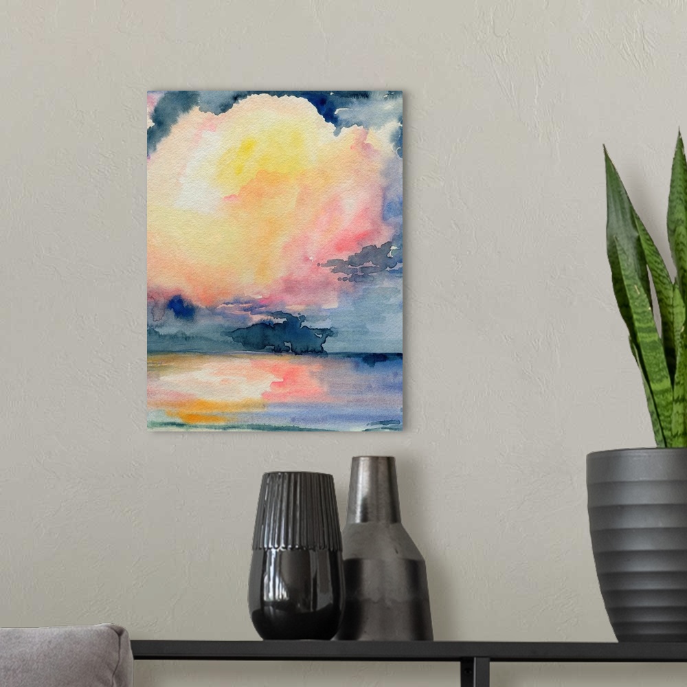 A modern room featuring Prism Seascape I