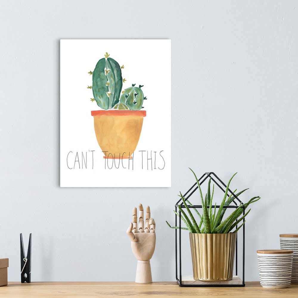 A bohemian room featuring Punny Plant I