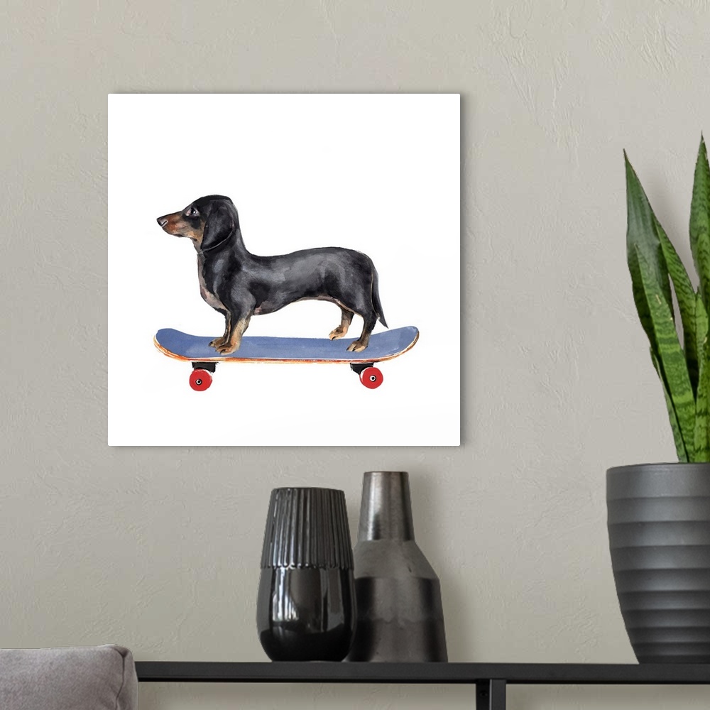 A modern room featuring Pups On Wheels II