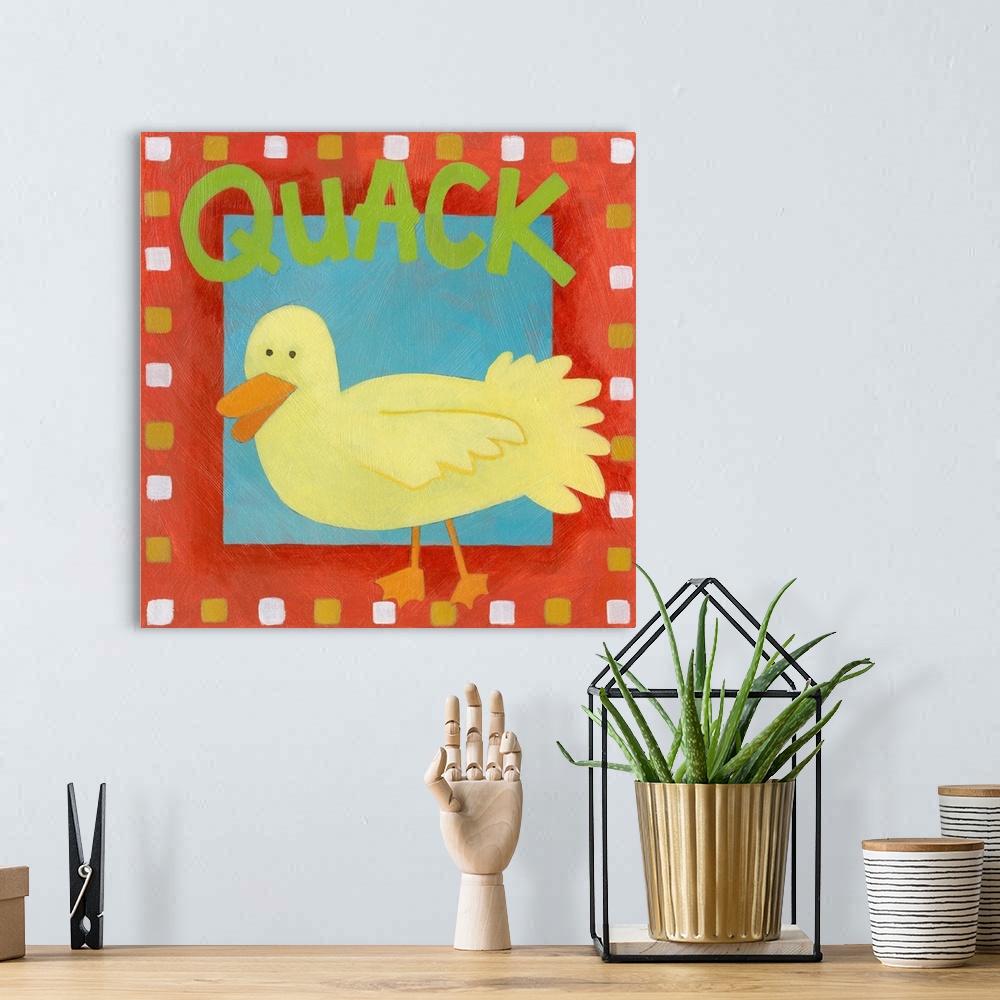 A bohemian room featuring Quack