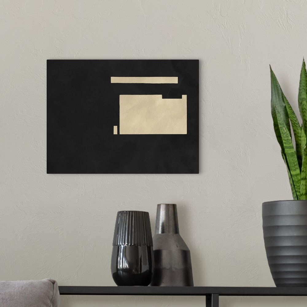 A modern room featuring Quadrate Abstract II