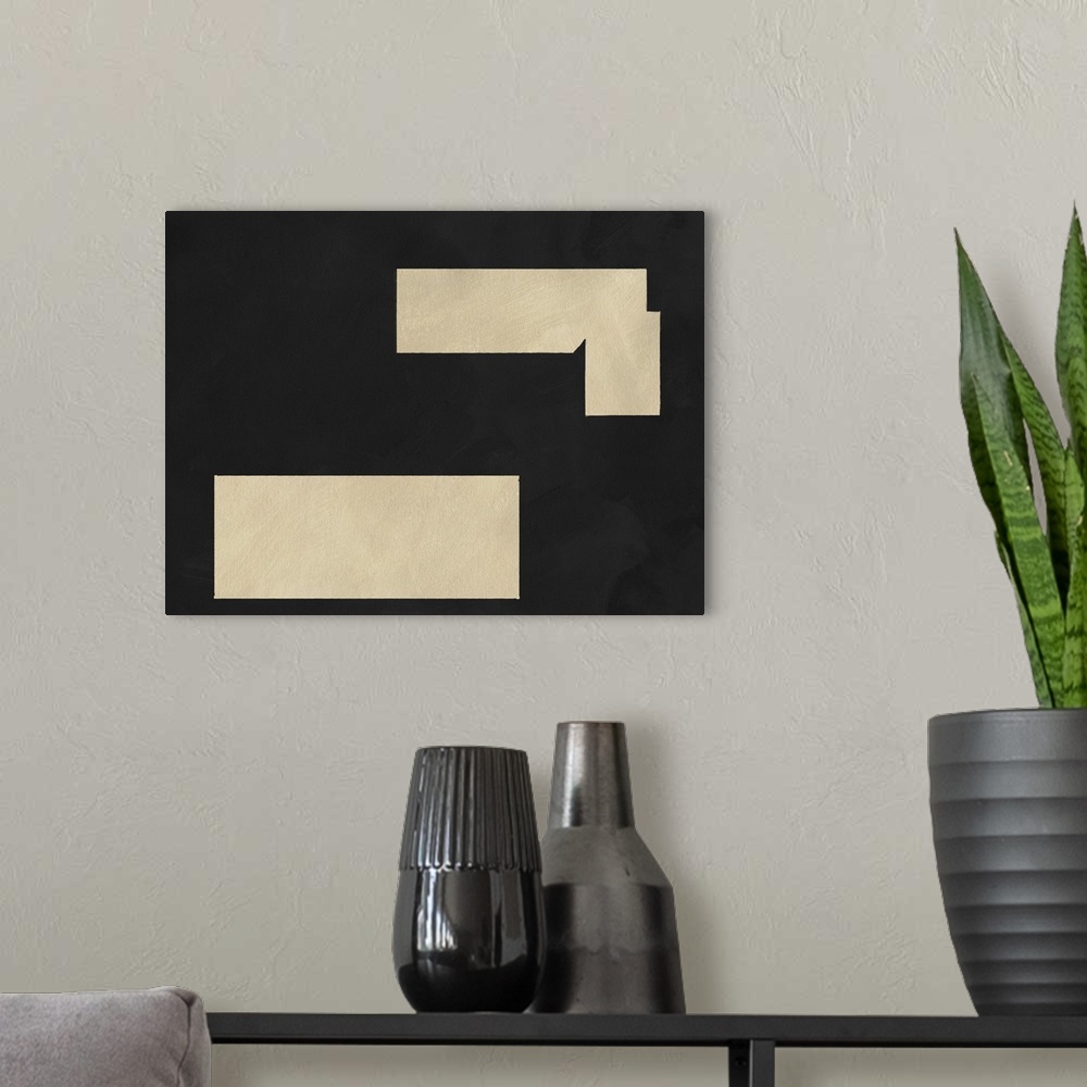 A modern room featuring Quadrate Abstract III