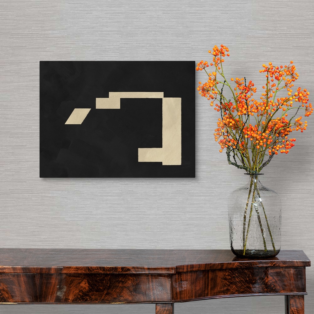 A traditional room featuring Quadrate Abstract IV