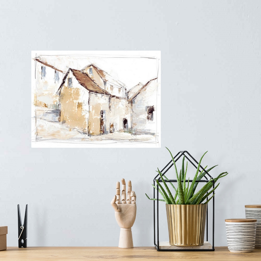 A bohemian room featuring Quiet Streets I