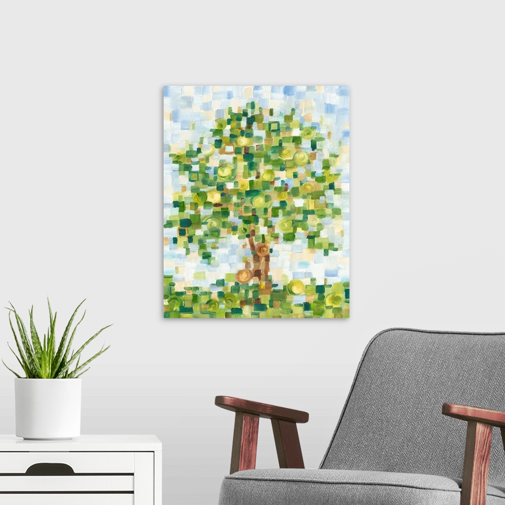 A modern room featuring Quilted Tree I