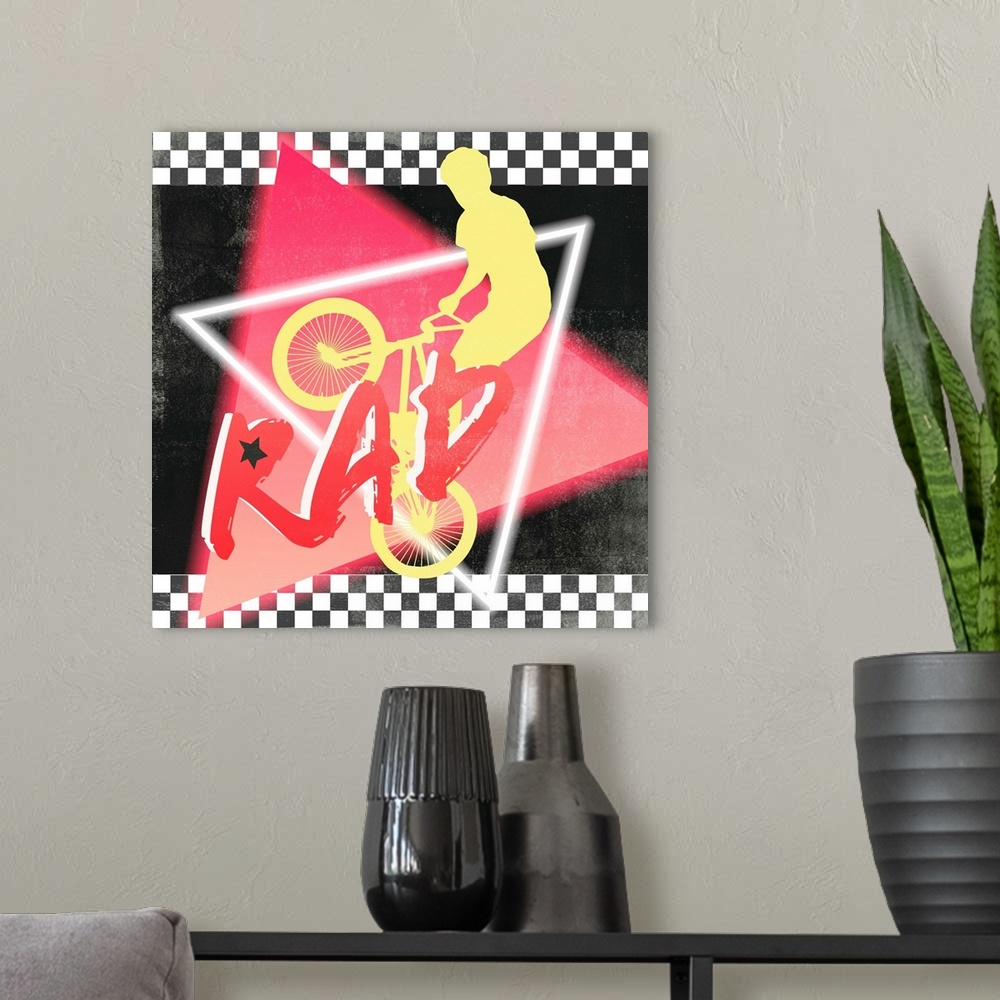 A modern room featuring Rad Times IV