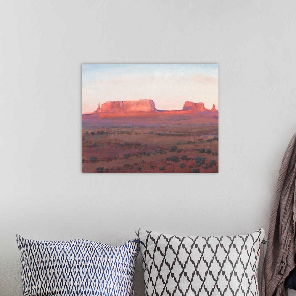 A bohemian room featuring Red Rocks At Dusk I