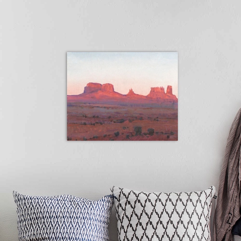 A bohemian room featuring Red Rocks At Dusk II