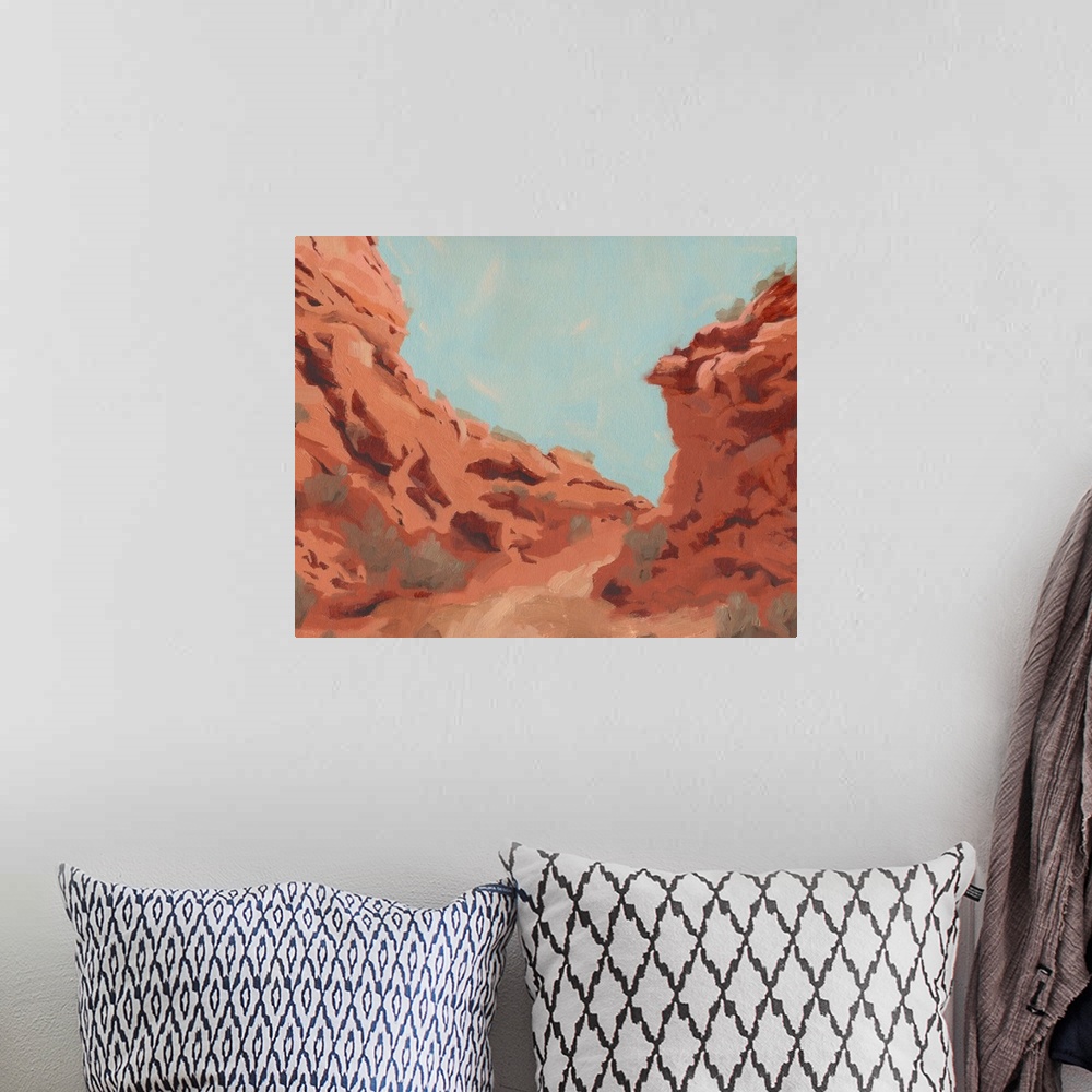 A bohemian room featuring Red Rocks View II
