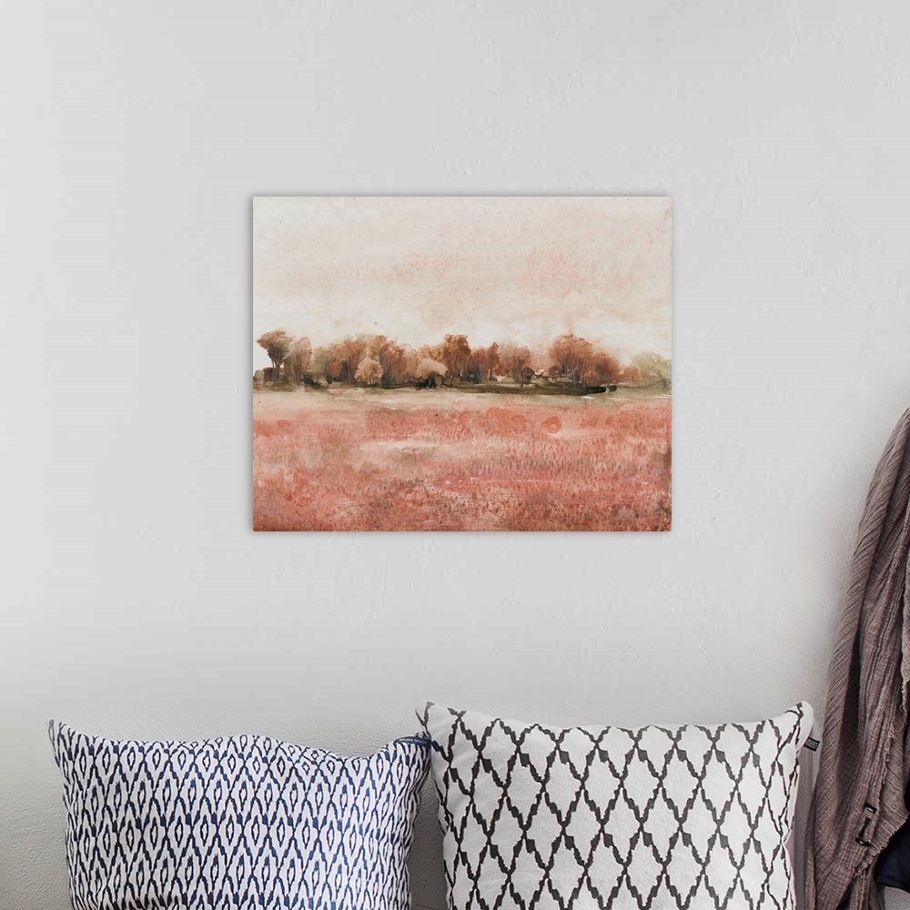 A bohemian room featuring Red Soil I