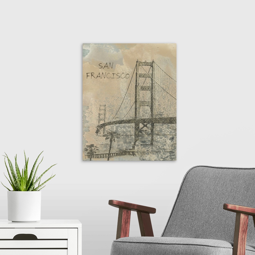 A modern room featuring Remembering San Francisco