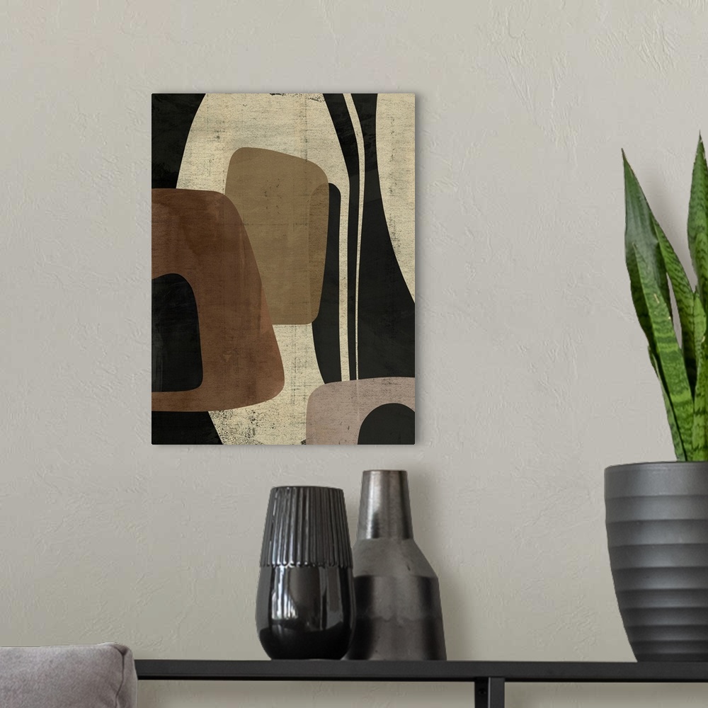 A modern room featuring Retro Form Collage II