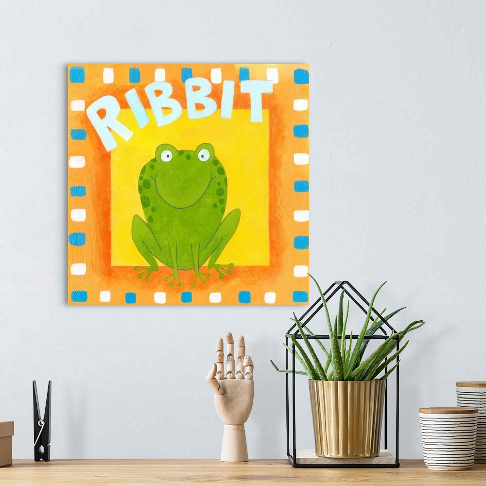 A bohemian room featuring Ribbit