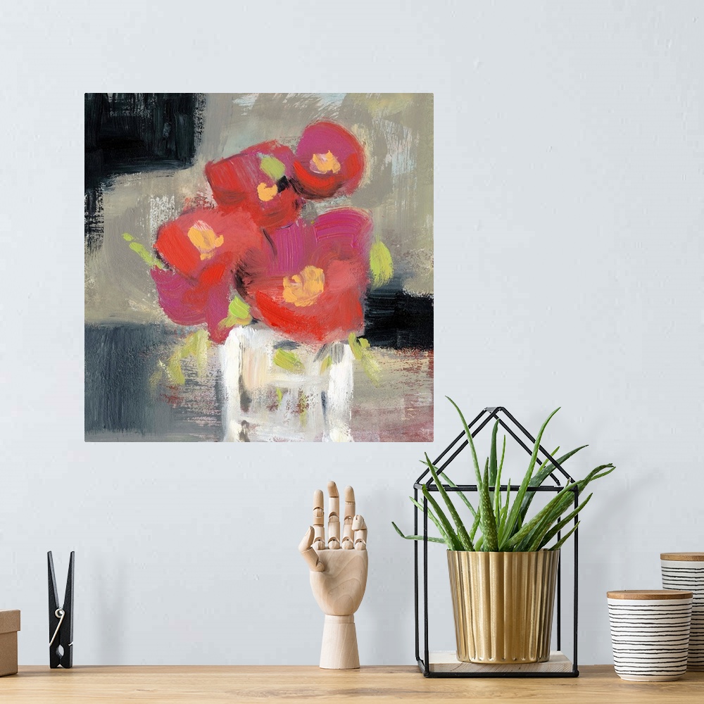 A bohemian room featuring Rose Bud Vase I