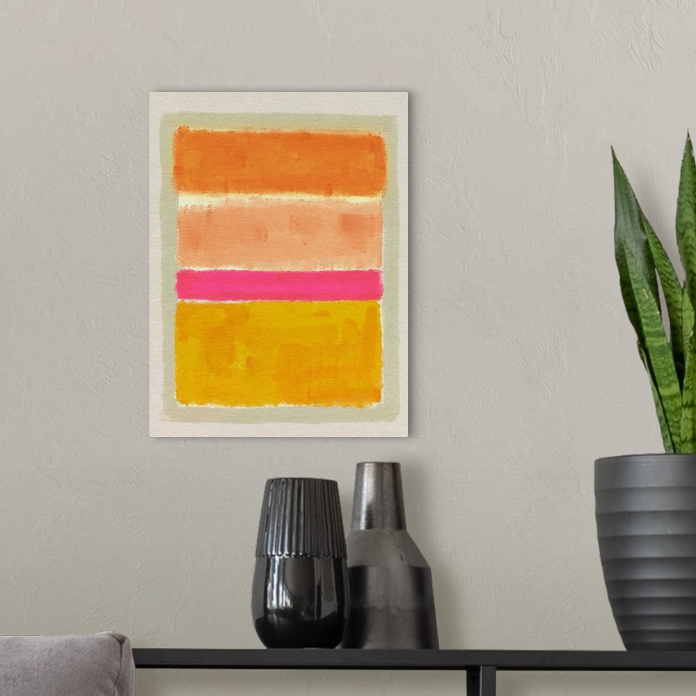 A modern room featuring Rothko Inspired Tonescape II