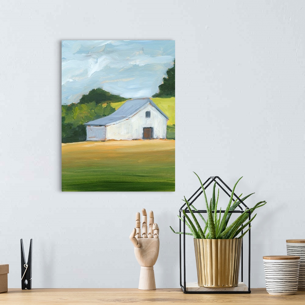 A bohemian room featuring Rural Landscape I