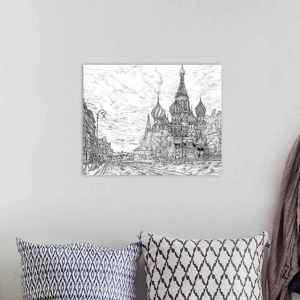 A bohemian room featuring Russia In Black & White I