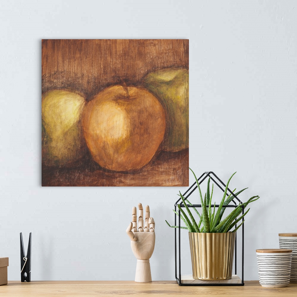 A bohemian room featuring Rustic Apples I
