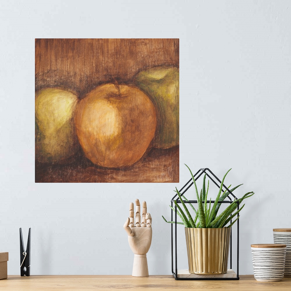 A bohemian room featuring Rustic Apples I