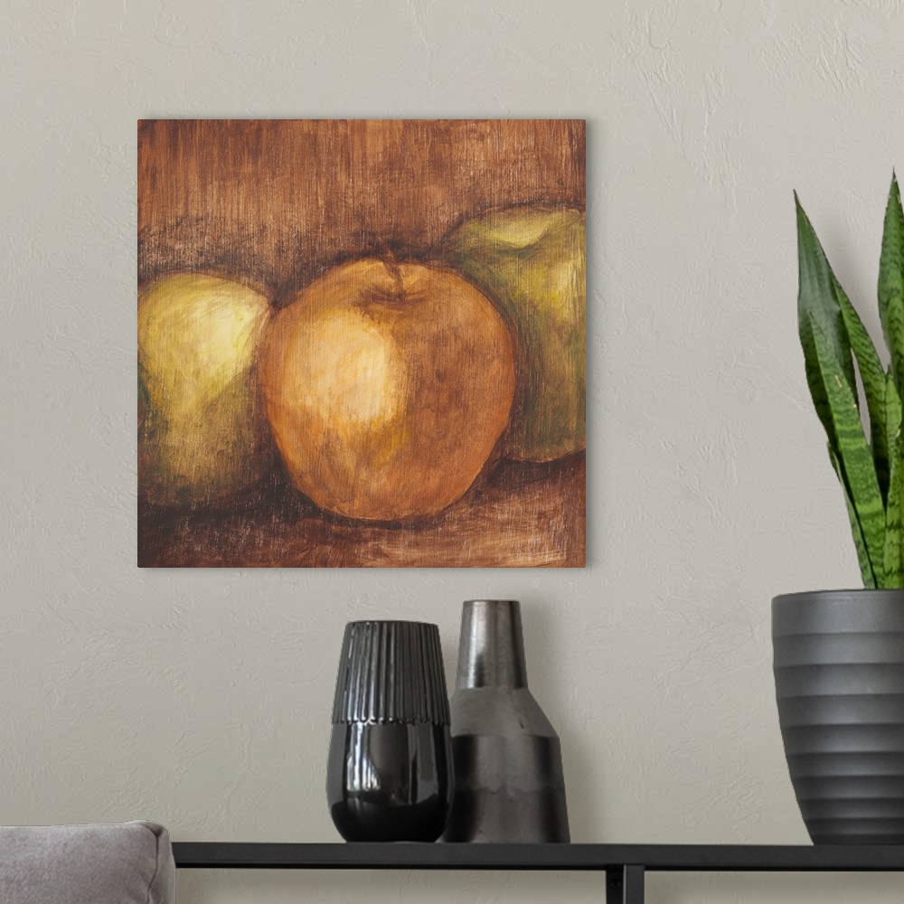 A modern room featuring Rustic Apples I