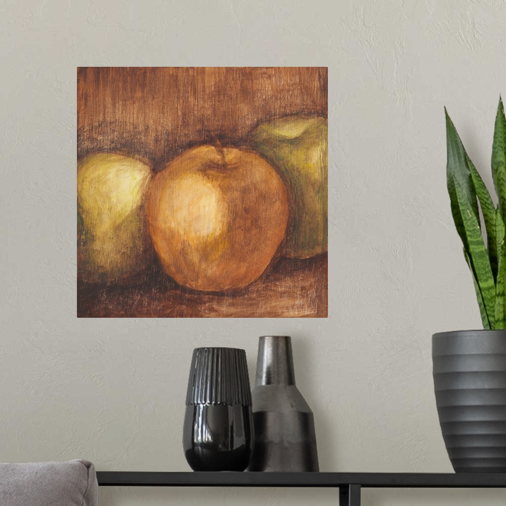 A modern room featuring Rustic Apples I