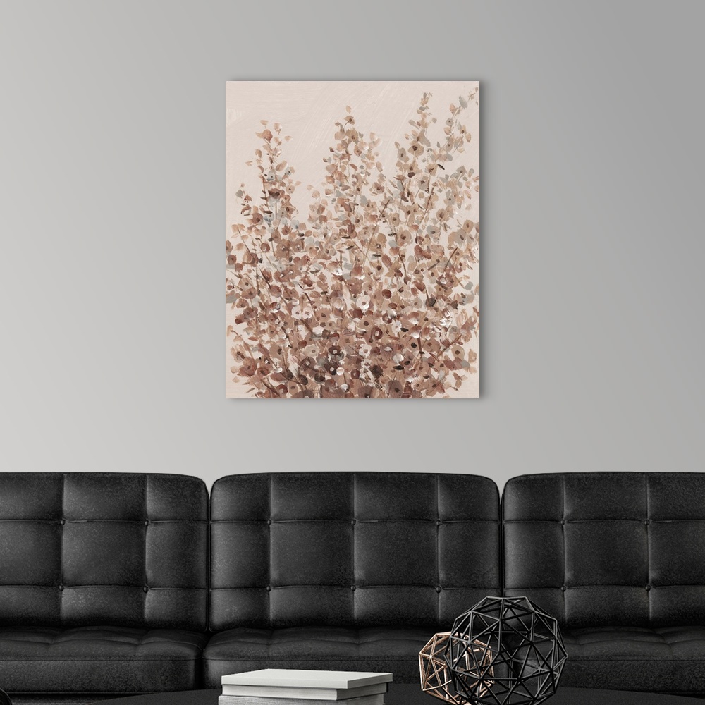 A modern room featuring Rustic Wildflowers II
