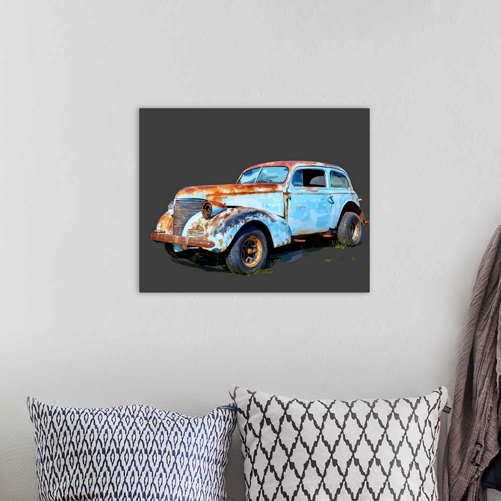 A bohemian room featuring Rusty Car I