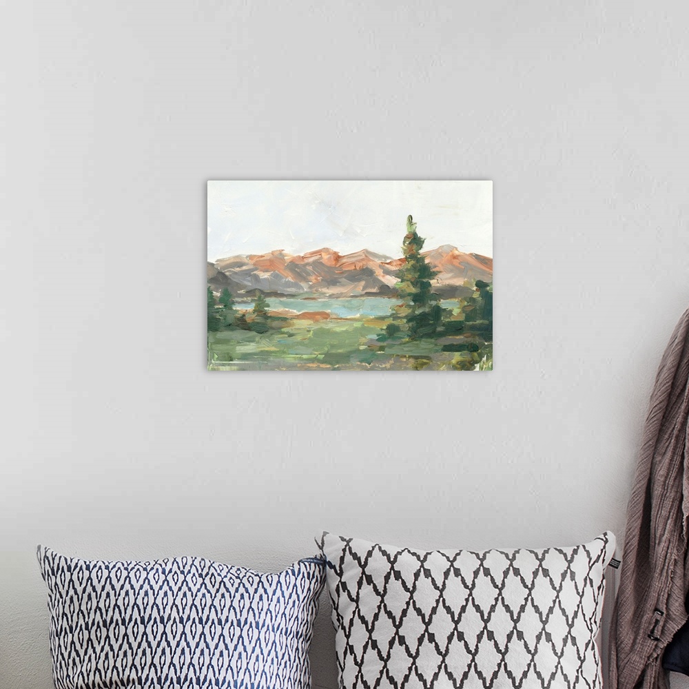 A bohemian room featuring Rusty Mountains II