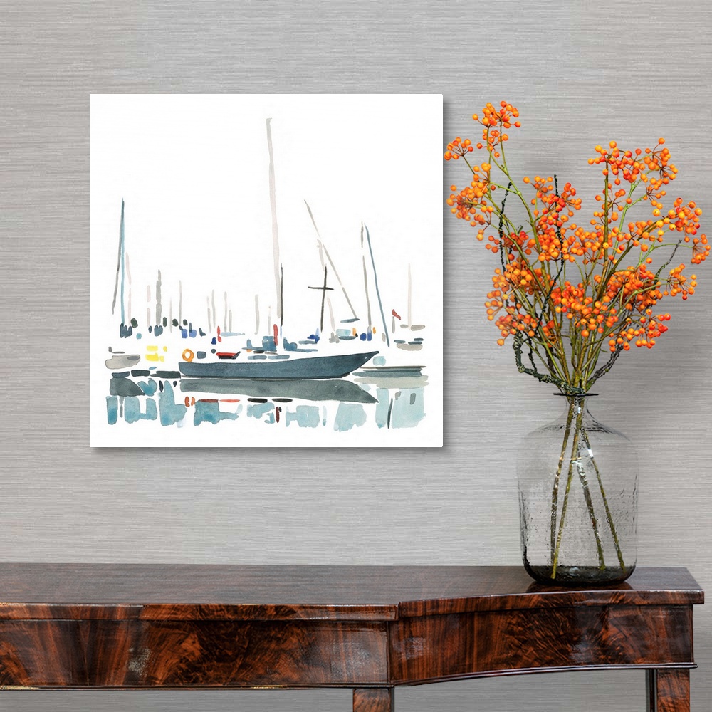 A traditional room featuring Sailboat Scenery I