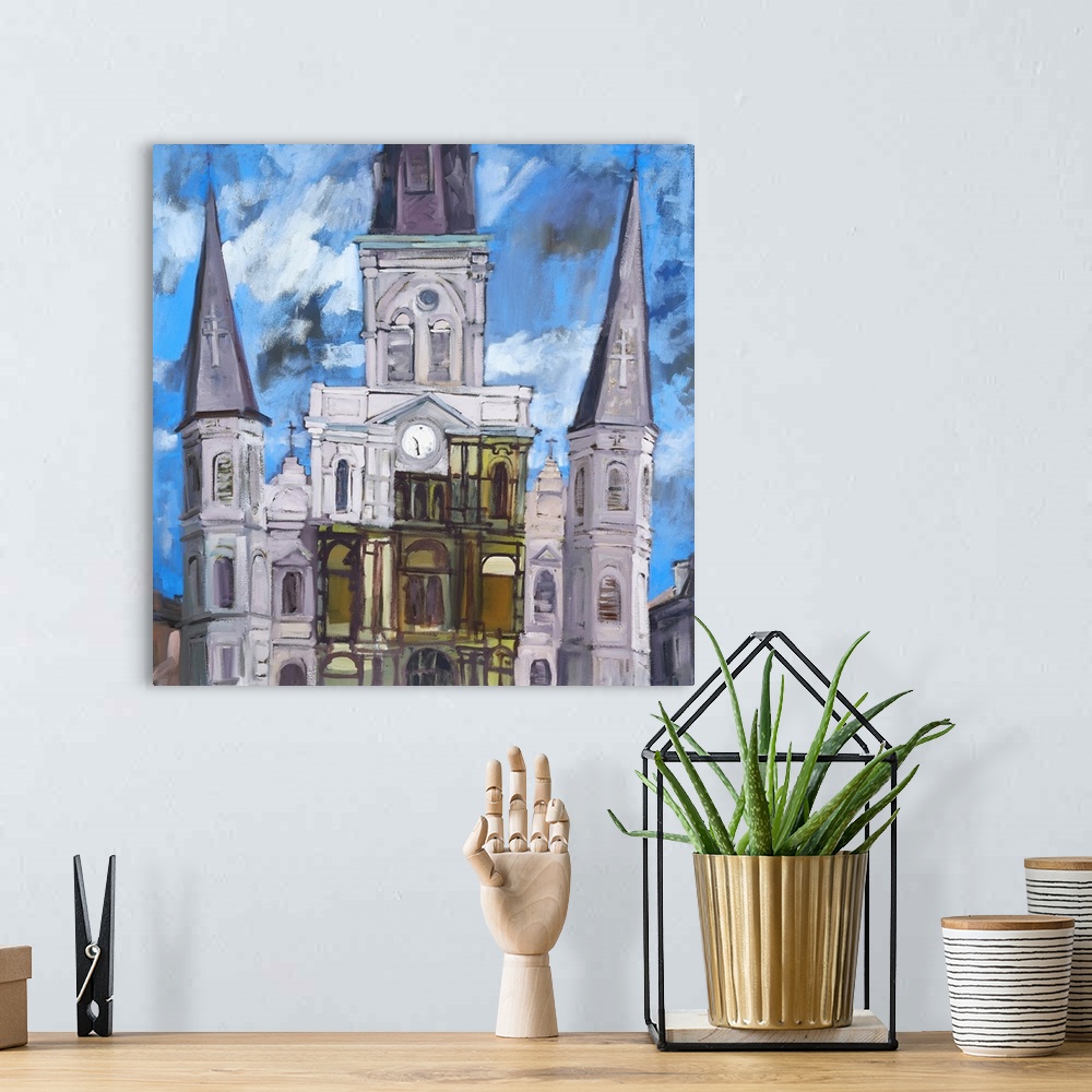 A bohemian room featuring Saint Louis Cathedral I