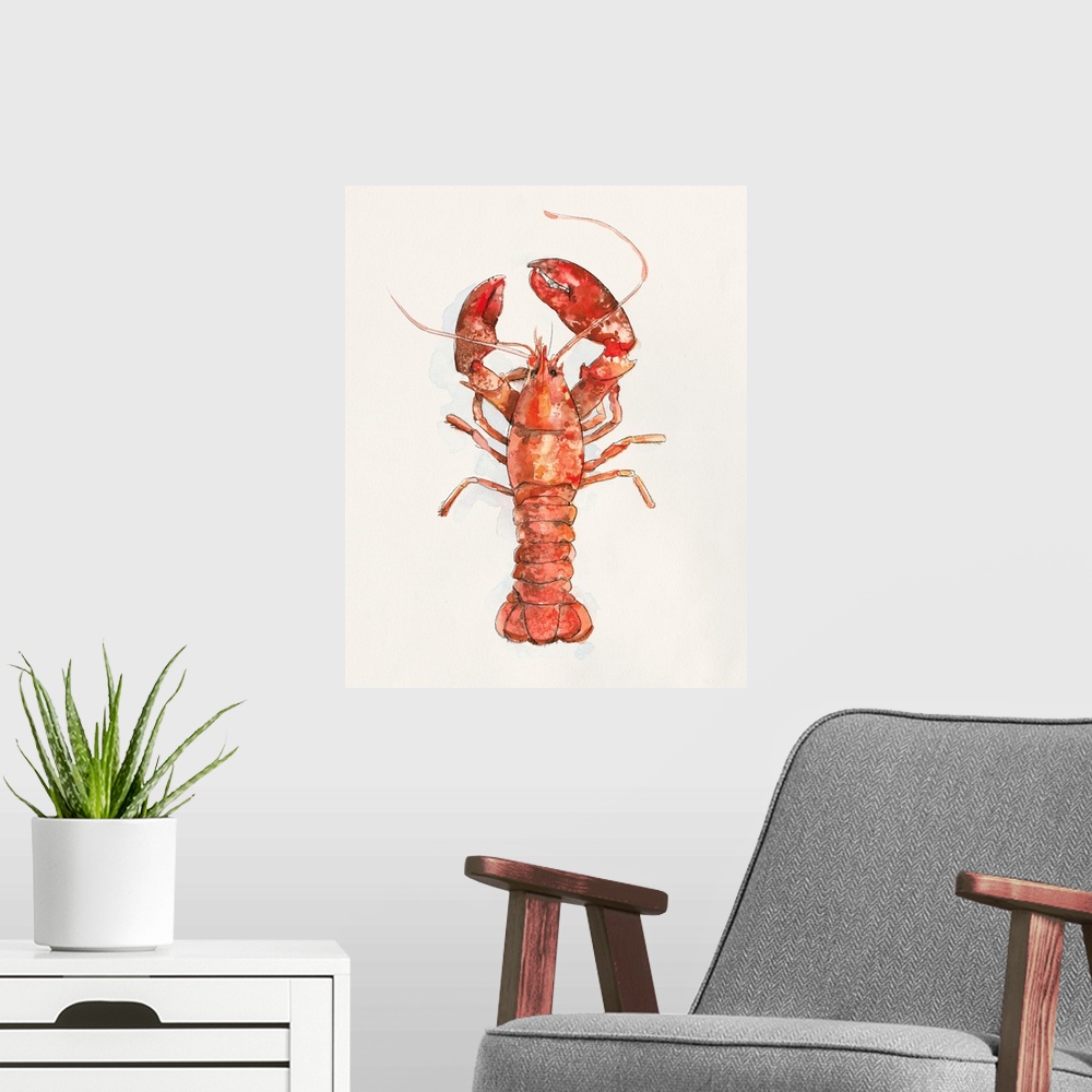A modern room featuring Salty Lobster II