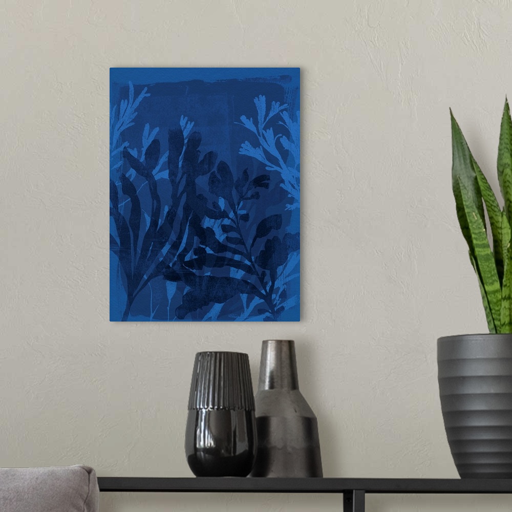A modern room featuring Sapphire Sea Bloom II