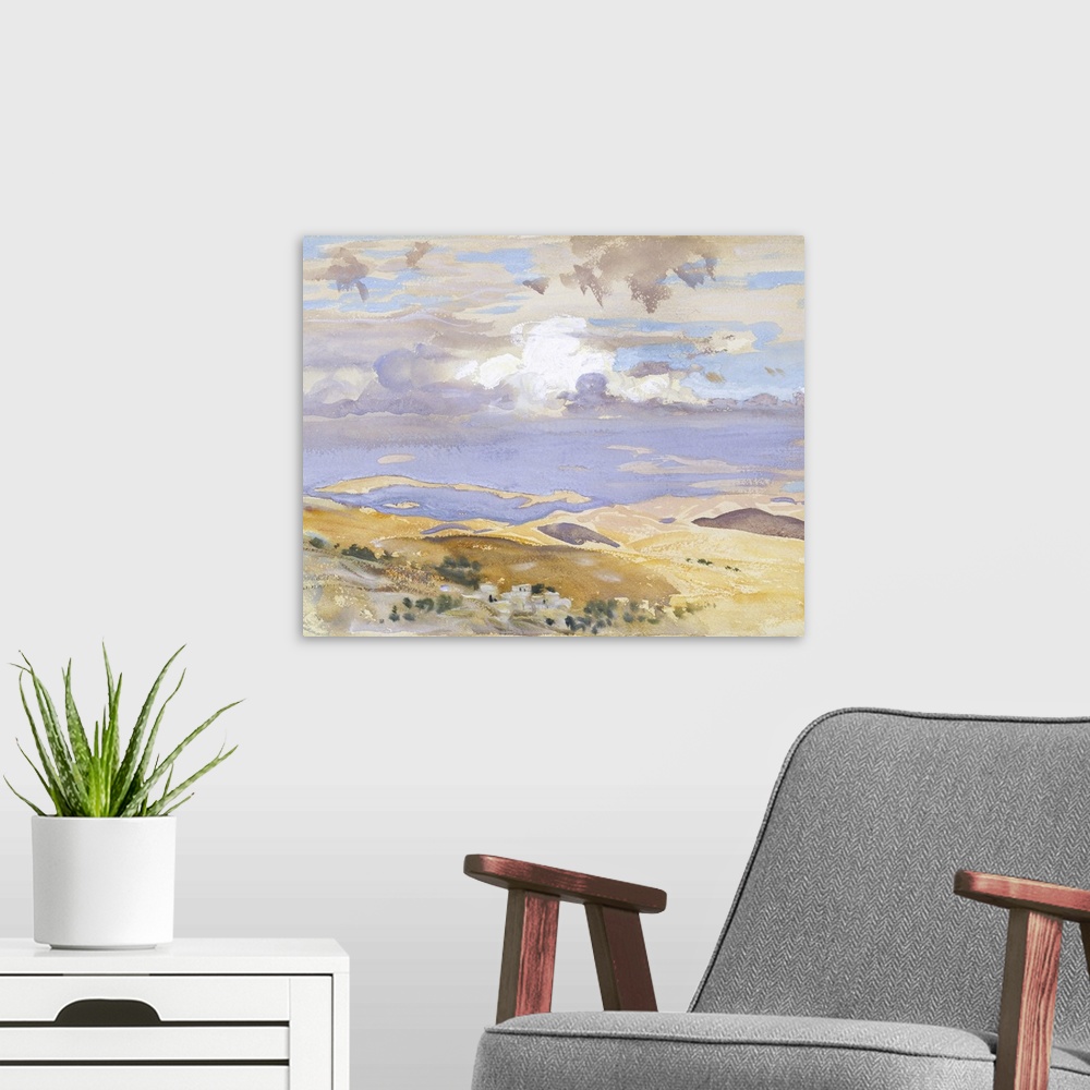 A modern room featuring Sargent Mountainous Landscapes III