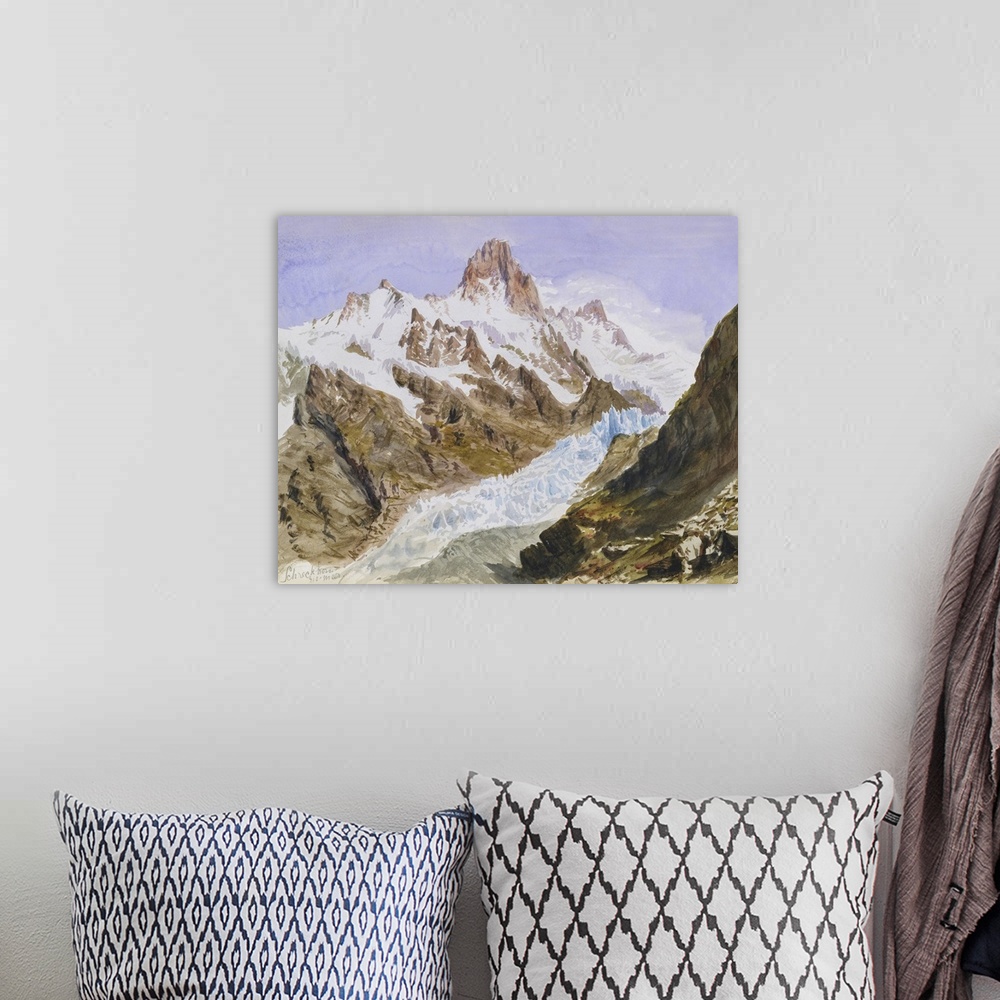 A bohemian room featuring Sargent Mountainous Landscapes IV