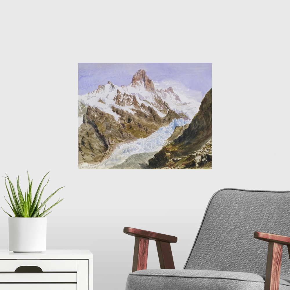 A modern room featuring Sargent Mountainous Landscapes IV