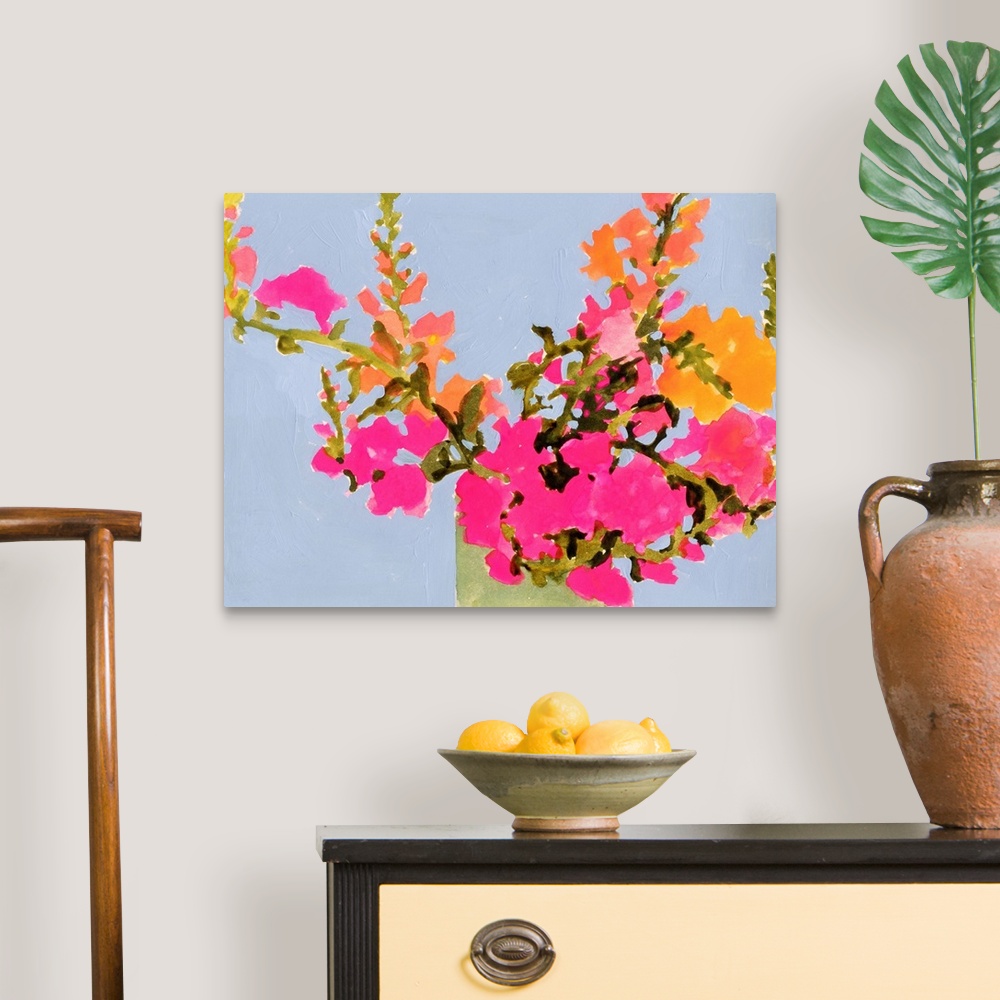 A traditional room featuring Saturated Spring Blooms II