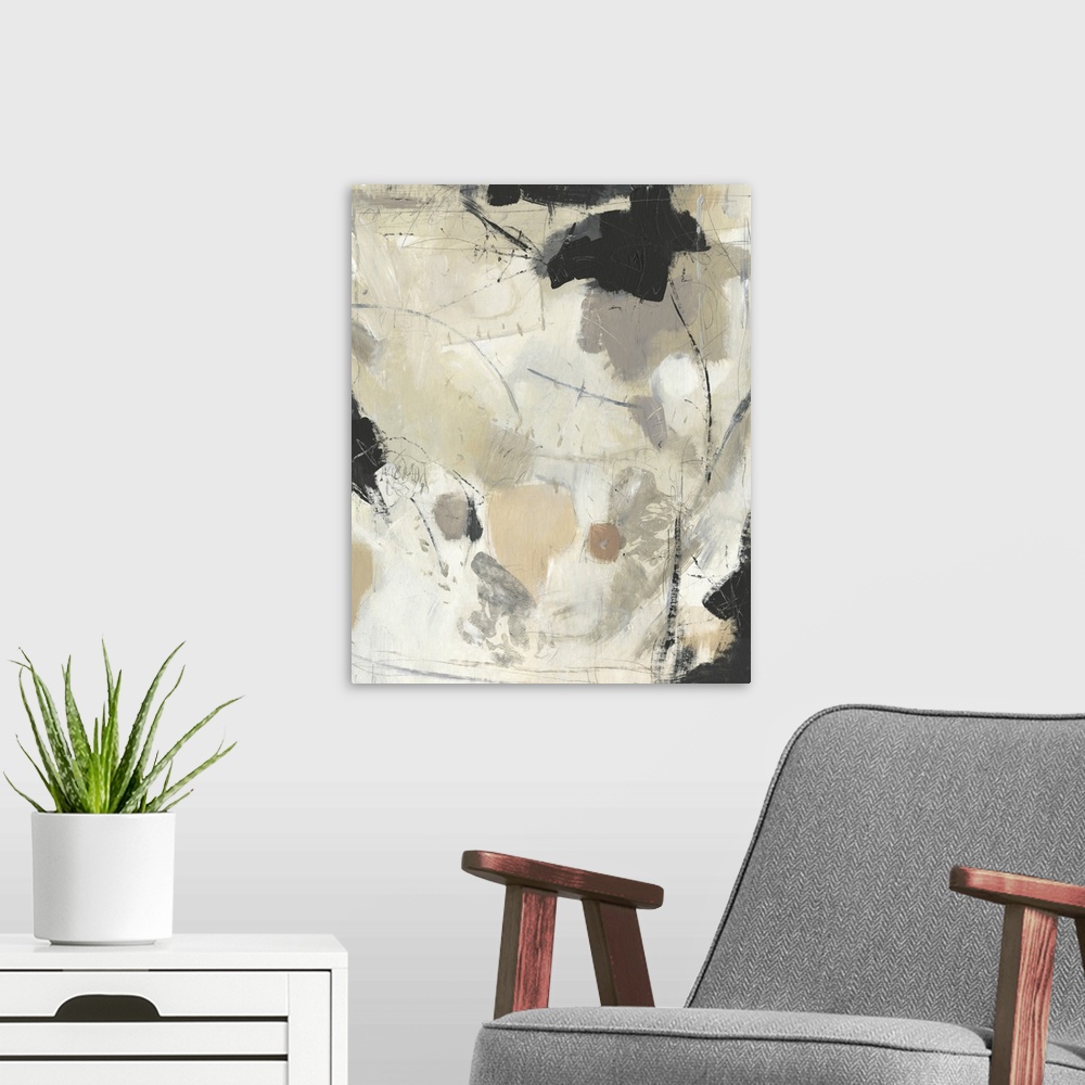 A modern room featuring Scattered Remnants II