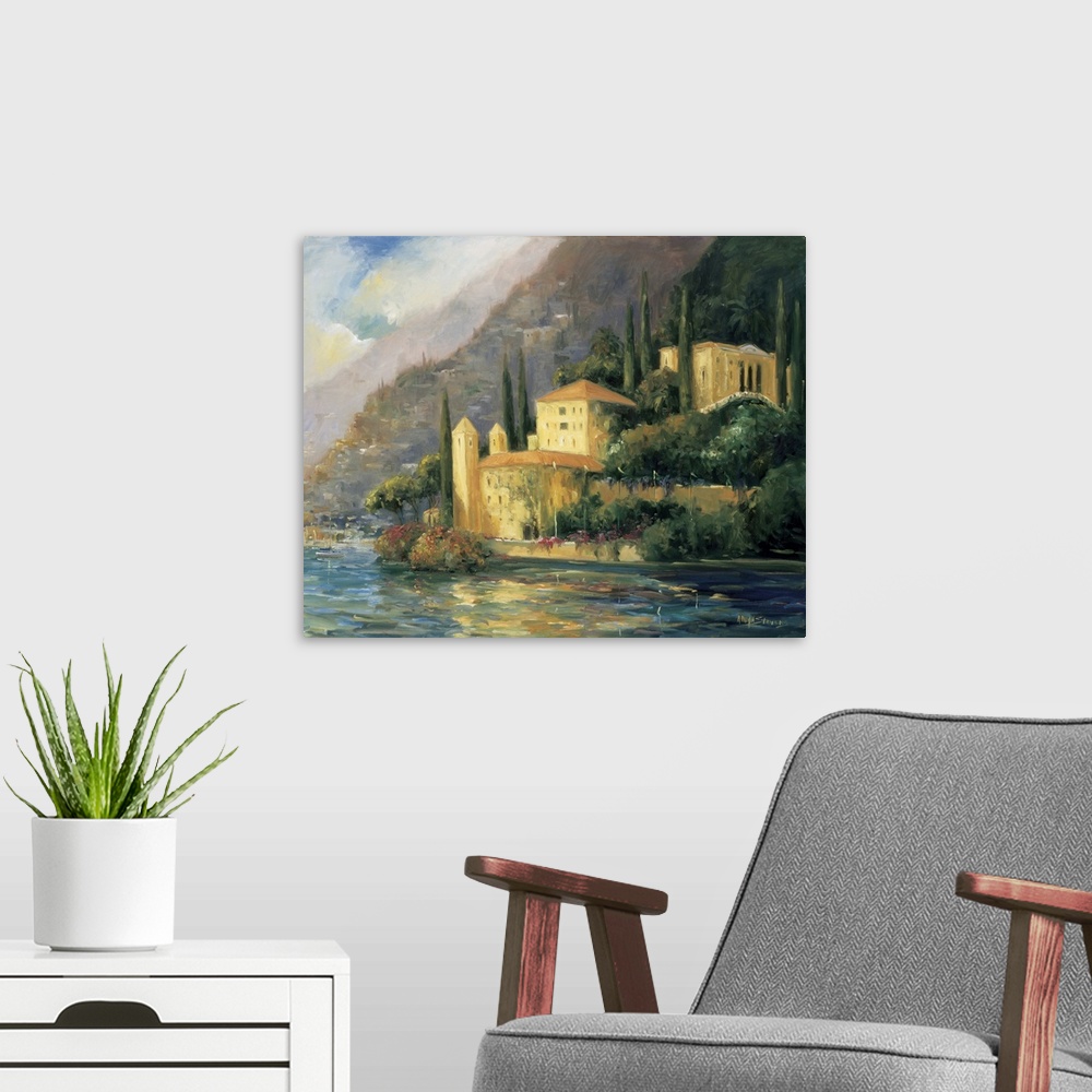 A modern room featuring Scenic Italy III